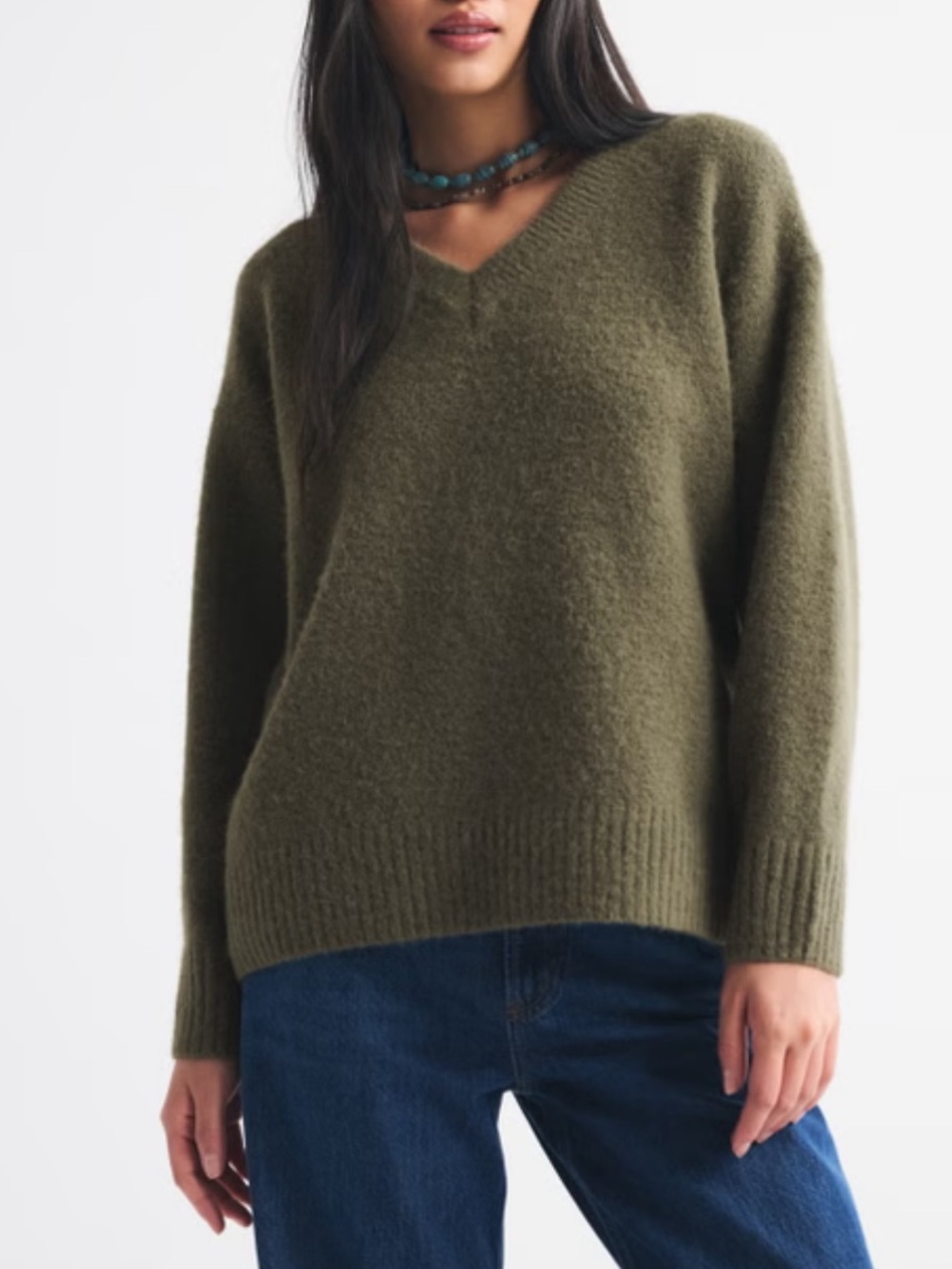 Abercrombie & Fitch Dad V-Neck Sweater